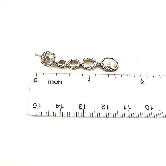 John Hardy Estate Woven Cable Dangle Earrings Sterling Silver JH91 - Picture 6 of 6